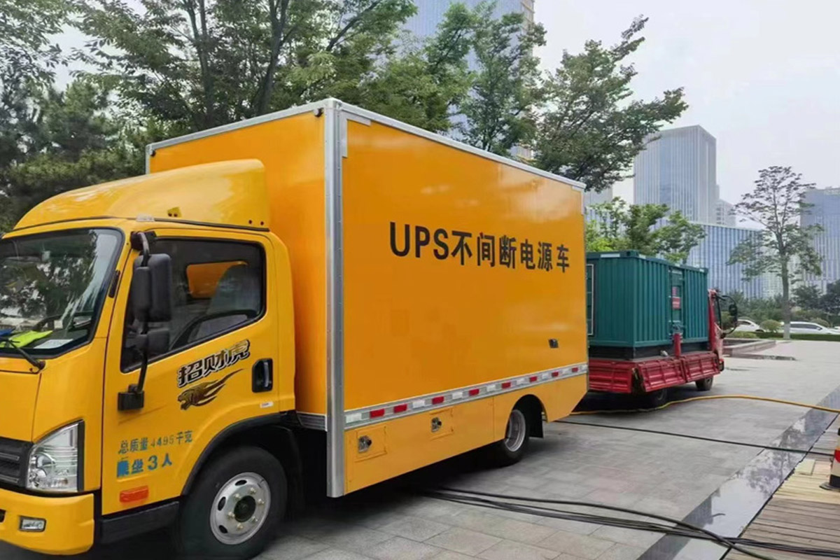 泾源发电机租赁施工现场